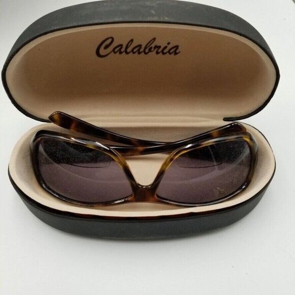 Calabria Sunglasses Readers Shades Glasses +200 RD 128 Brown Tortoise Case - Picture 1 of 11